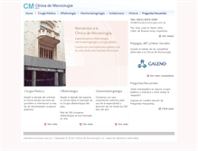 Tablet Screenshot of clinicamicrocirugia.com.ar